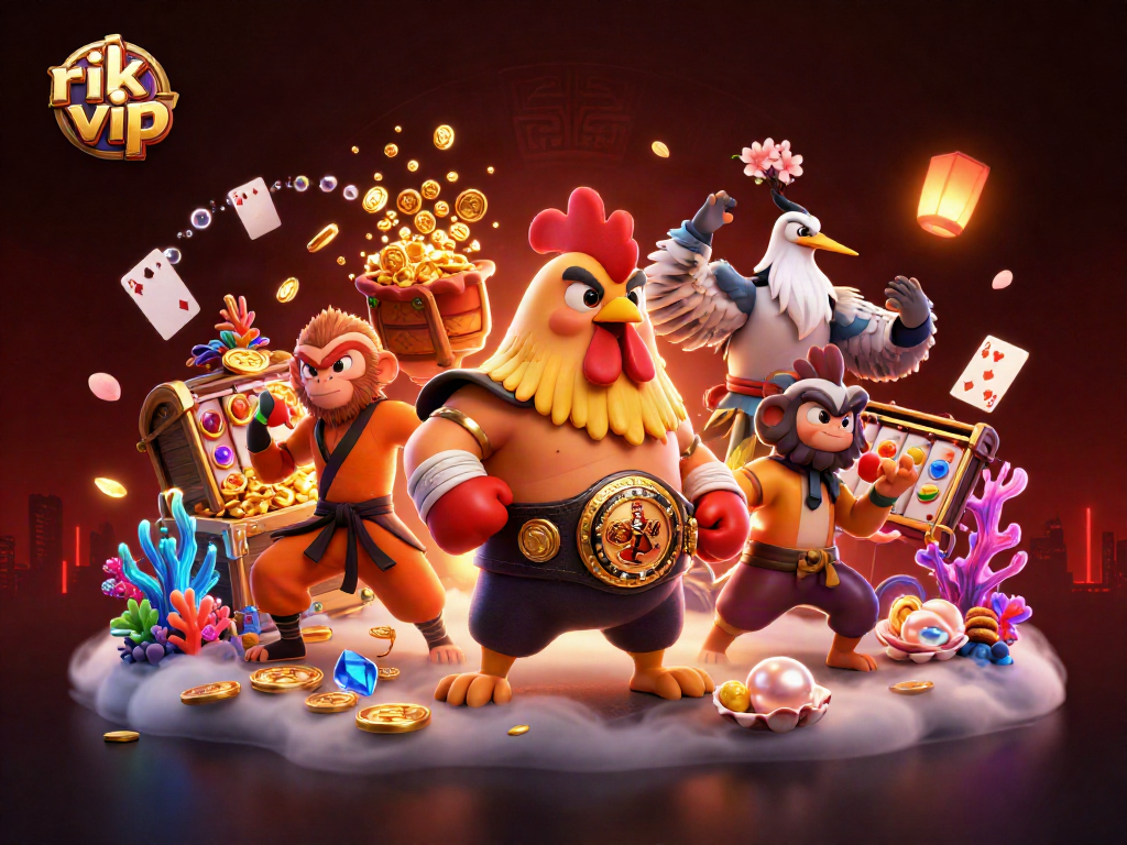 Engage with rik vip's immersive gaming experience featuring a dynamic casino scene.