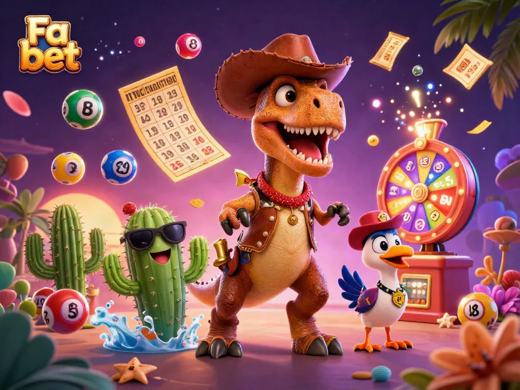 Experience the thrill of Fa bet with animated characters and vibrant casino elements