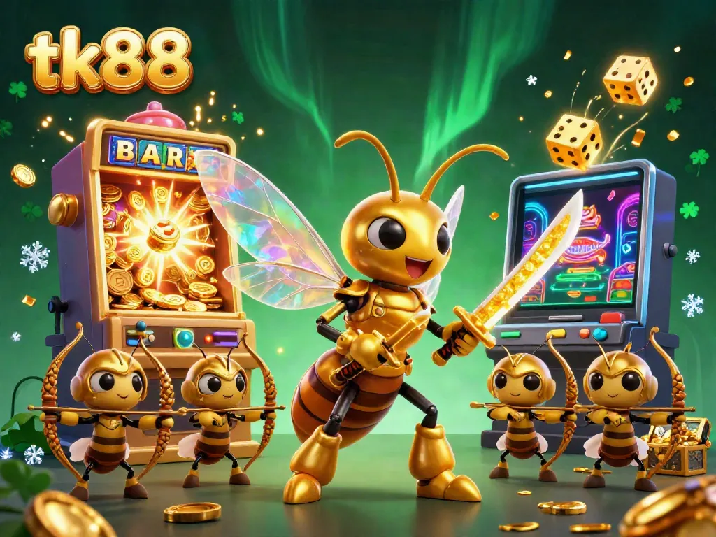 Engage with tk88's vibrant online casino experience featuring stunning 3D scenes and exciting gameplay elements.