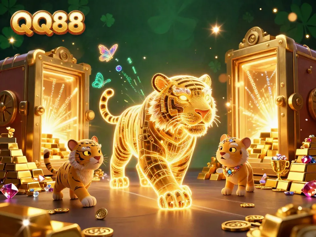 Experience the innovative gambling thrill at QQ88 with dynamic casino elements and a dazzling energy-filled scene.