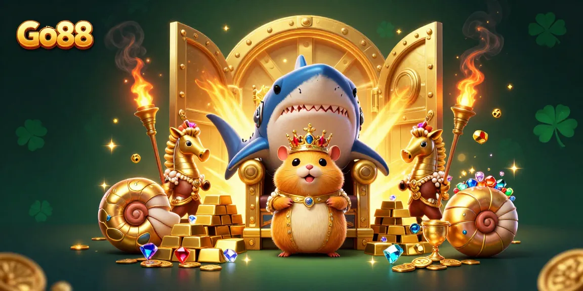 Experience thrilling gameplay at Go88, featuring a fierce hamster king and treasure galore!