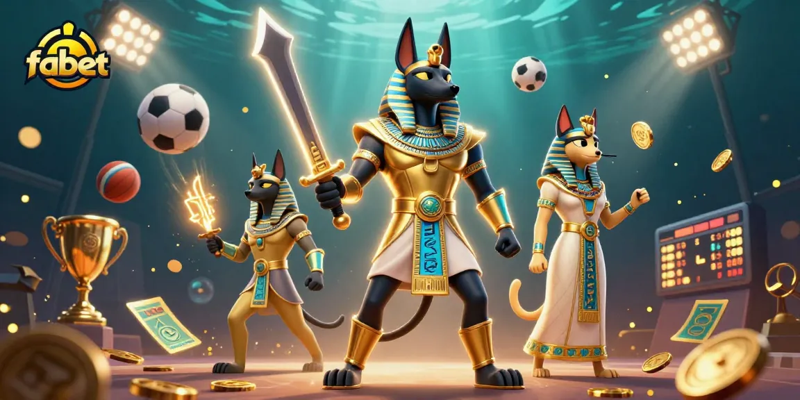 Win big with fabet's live sports betting exciting scene featuring ancient characters and dynamic elements
