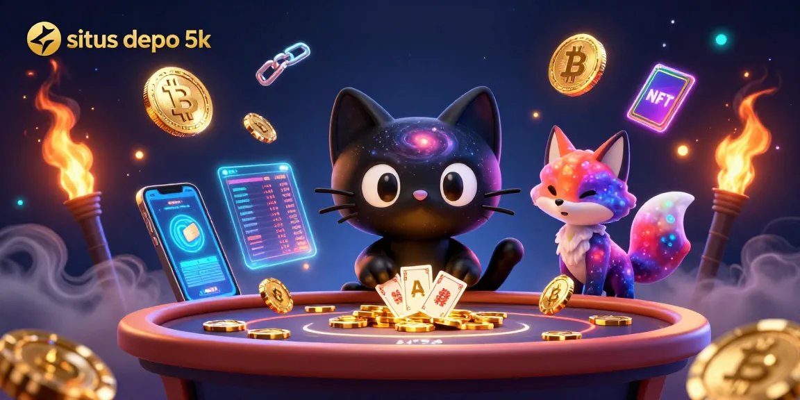 Win big at situs depo 5k with a cosmic casino experience featuring vibrant 3D characters.