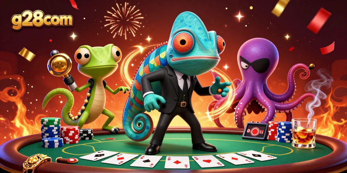 Experience thrilling gameplay at g28com with dynamic poker excitement and vibrant characters.