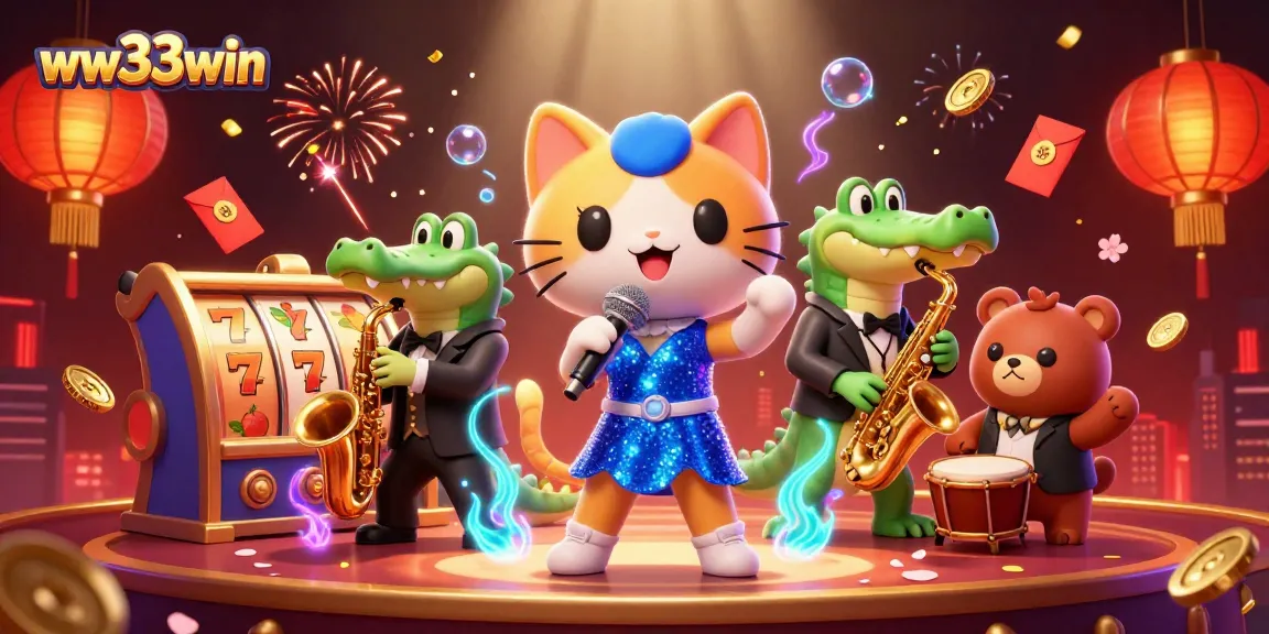 Experience thrilling wins at ww33win with vibrant casino characters celebrating jackpots in a lively atmosphere.