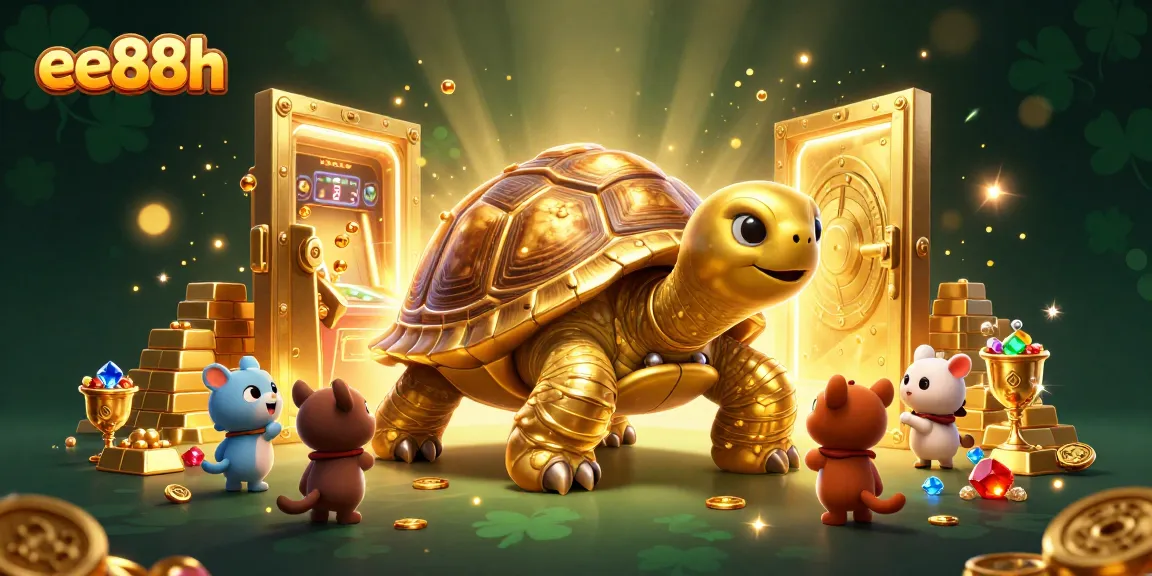 Engage in the thrilling world of ee88h with vibrant casino fantasy showcasing a golden tortoise pinball machine.