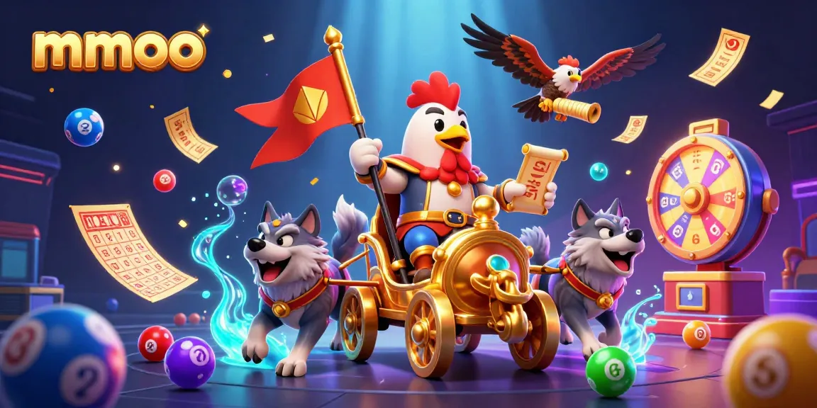 Experience thrilling gameplay with mmoo in a vibrant 3D casino scene filled with action and excitement.