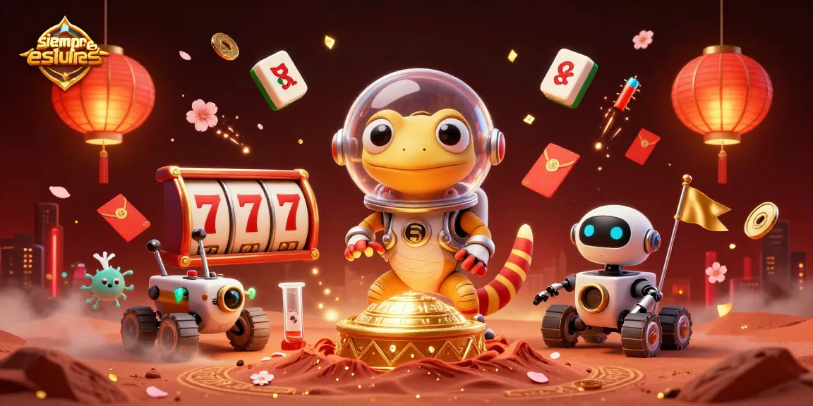 Experience the golden casino adventure with siempreeslunes amidst floating slot reels and vibrant colors.